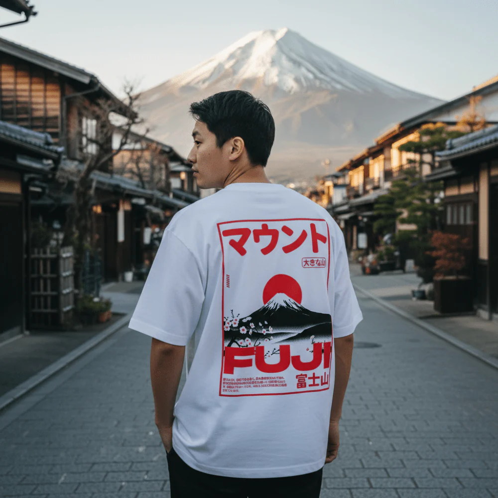 Fuji - T-shirt japonais oversize - Image 5