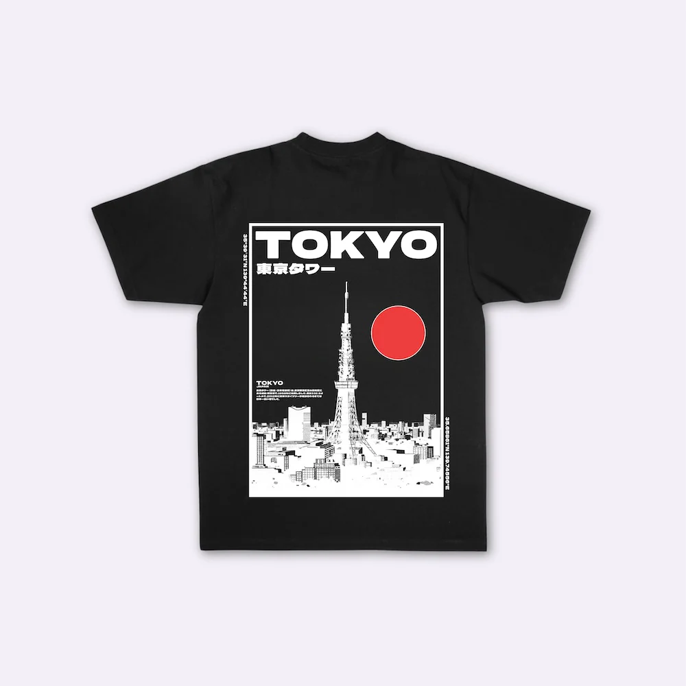 Tokyo - T-shirt japonais oversize - Image 3